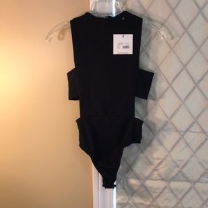 Missguided Black Cage Bodysuit